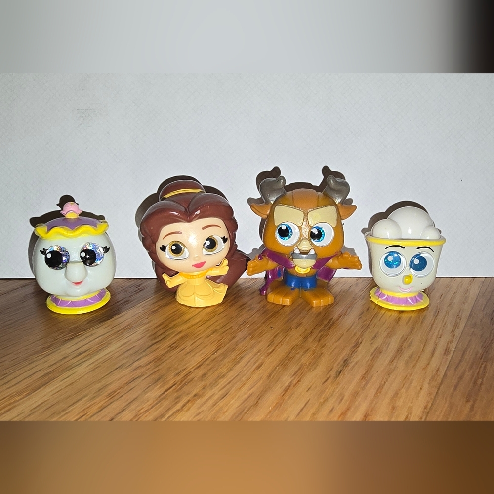 Disney Doorables Beauty and the Beast Set Of 4